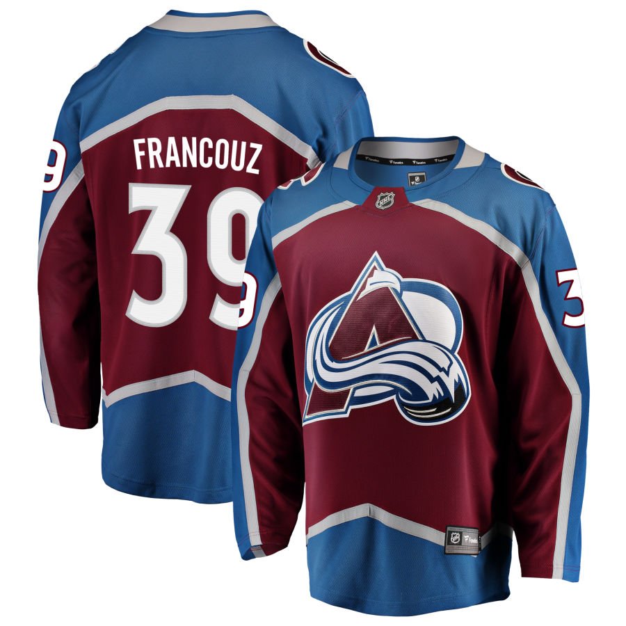 Colorado Avalanche #39 Pavel Francouz Red Home Authentic Pro Jersey