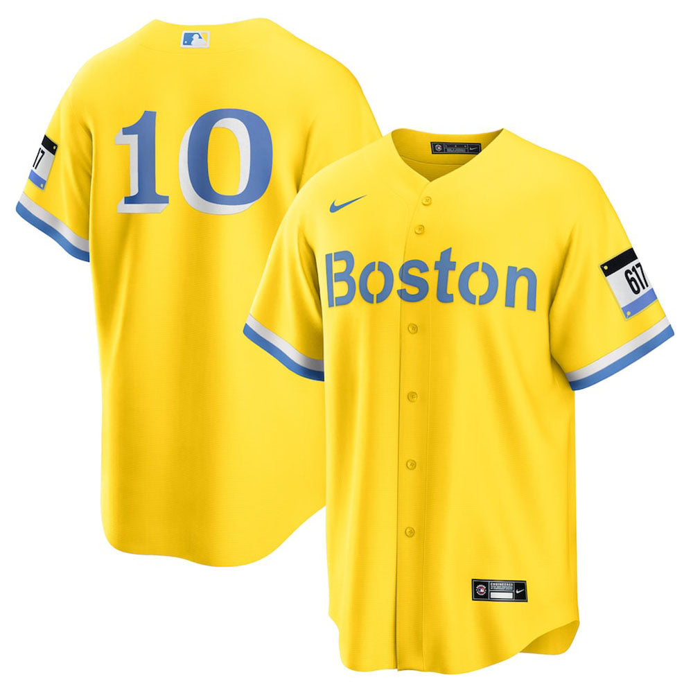 Men's Boston Red Sox Trevor Story City Connect Replica Jersey - Gold